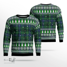 Scottish Stewart Hunting Modern Clan Tartan Christmas Ugly Sweater - Plaid Family Ugly Sweater Scottish Plaid Tartan Plaid - ScotsTee - scotstee.com