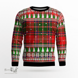 Scottish Somerville Modern Clan Tartan Christmas Ugly Sweater - Plaid Family Ugly Sweater Scottish Plaid Tartan Plaid - ScotsTee - scotstee.com