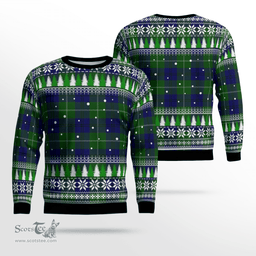 Scottish Oliphant Modern Clan Tartan Christmas Ugly Sweater - Plaid Family Ugly Sweater Scottish Plaid Tartan Plaid - ScotsTee - scotstee.com