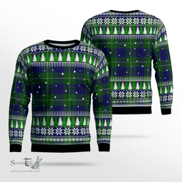 Scottish Oliphant Modern Clan Tartan Christmas Ugly Sweater - Plaid Family Ugly Sweater Scottish Plaid Tartan Plaid - ScotsTee - scotstee.com