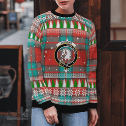 Scottish Dunbar Ancient Clan Crest Tartan Christmas Ugly Sweater - Plaid Family Ugly Sweater Scottish Plaid Tartan Plaid - ScotsTee - scotstee.com