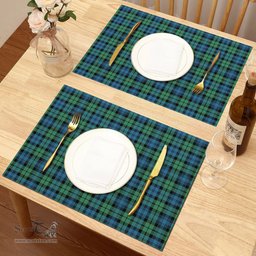 Scottish Campbell Ancient 01 Clan Tartan Placemat - Tartan Kitchen Decor Scottish Plaid Tartan Plaid - ScotsTee - scotstee.com