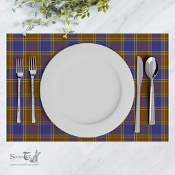 Scottish Balfour Modern Clan Tartan Placemat - Tartan Kitchen Decor Scottish Plaid Tartan Plaid - ScotsTee - scotstee.com