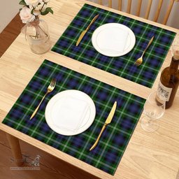 Scottish Baillie Modern Clan Tartan Placemat - Tartan Kitchen Decor Scottish Plaid Tartan Plaid - ScotsTee - scotstee.com