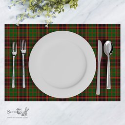 Scottish Buchan Modern Clan Tartan Placemat - Tartan Kitchen Decor Scottish Plaid Tartan Plaid - ScotsTee - scotstee.com