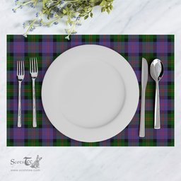 Scottish Blair Modern Clan Tartan Placemat - Tartan Kitchen Decor Scottish Plaid Tartan Plaid - ScotsTee - scotstee.com