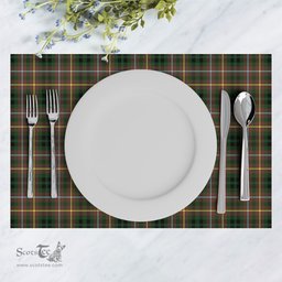 Scottish Buchanan Hunting Clan Tartan Placemat - Tartan Kitchen Decor Scottish Plaid Tartan Plaid - ScotsTee - scotstee.com
