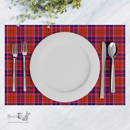 Scottish Cameron of Lochiel Modern Clan Tartan Placemat - Tartan Kitchen Decor Scottish Plaid Tartan Plaid - ScotsTee - scotstee.com