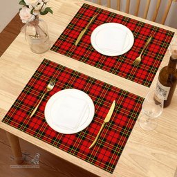 Scottish Brodie Modern Clan Tartan Placemat - Tartan Kitchen Decor Scottish Plaid Tartan Plaid - ScotsTee - scotstee.com