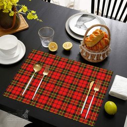 Scottish Brodie Modern Clan Tartan Placemat - Tartan Kitchen Decor Scottish Plaid Tartan Plaid - ScotsTee - scotstee.com