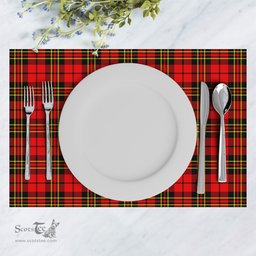 Scottish Brodie Modern Clan Tartan Placemat - Tartan Kitchen Decor Scottish Plaid Tartan Plaid - ScotsTee - scotstee.com