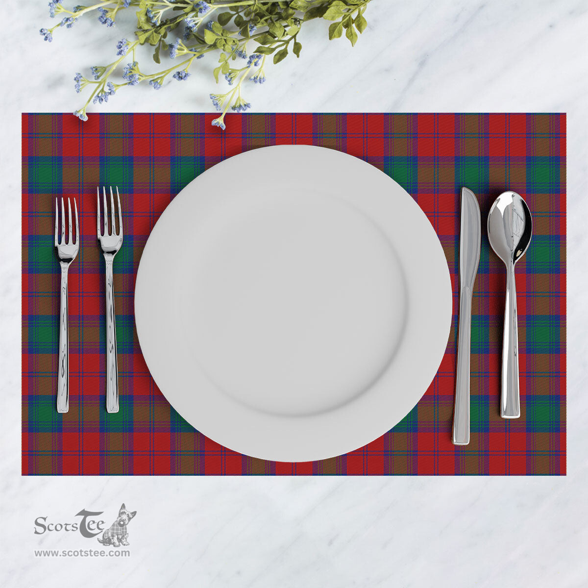Scottish Auchinleck Clan Tartan Placemat - Tartan Kitchen Decor Scottish Plaid Tartan Plaid - ScotsTee - scotstee.com