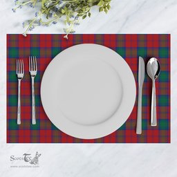 Scottish Auchinleck Clan Tartan Placemat - Tartan Kitchen Decor Scottish Plaid Tartan Plaid - ScotsTee - scotstee.com