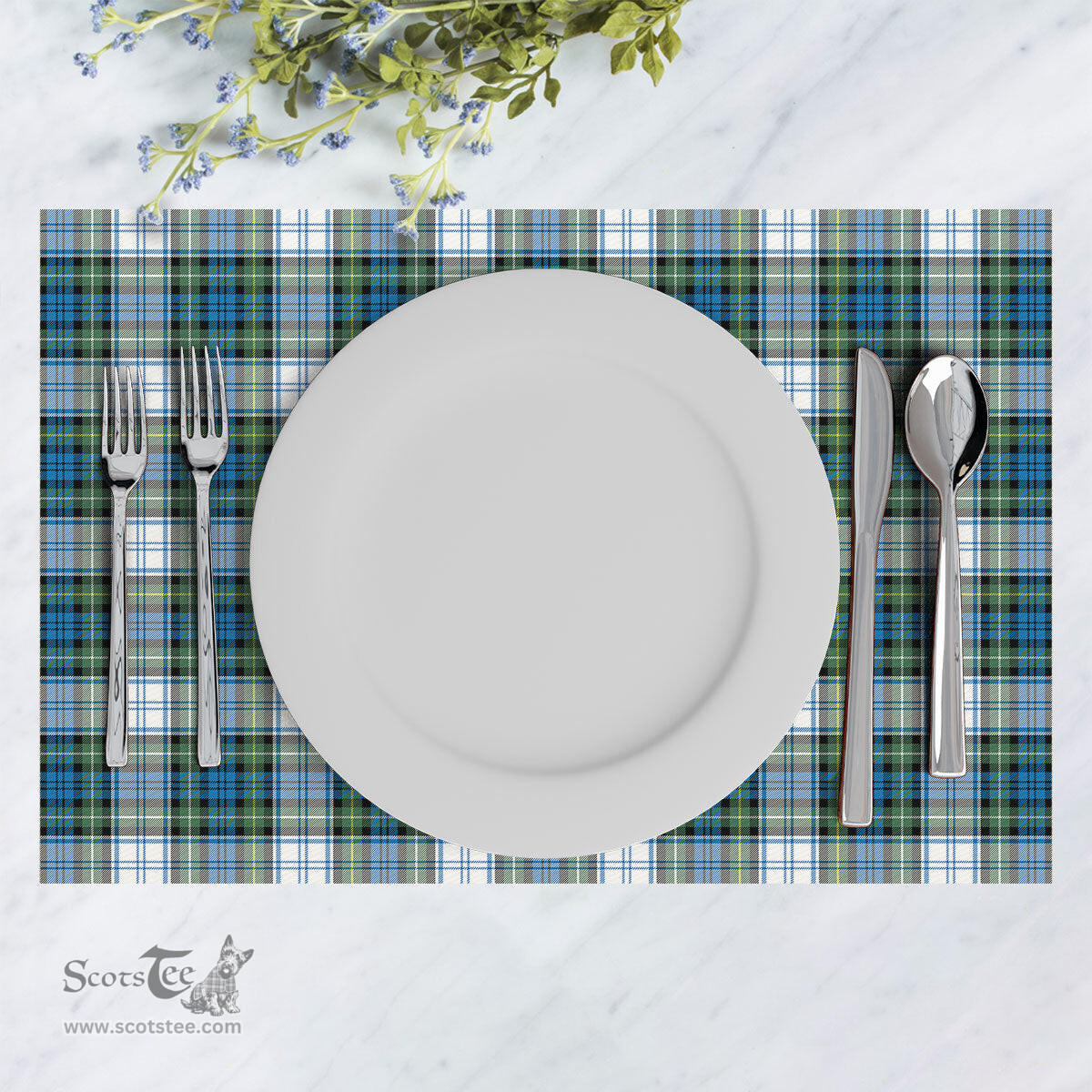Scottish Campbell Dress Ancient Clan Tartan Placemat - Tartan Kitchen Decor Scottish Plaid Tartan Plaid - ScotsTee - scotstee.com