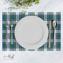 Scottish Campbell Dress Ancient Clan Tartan Placemat - Tartan Kitchen Decor Scottish Plaid Tartan Plaid - ScotsTee - scotstee.com