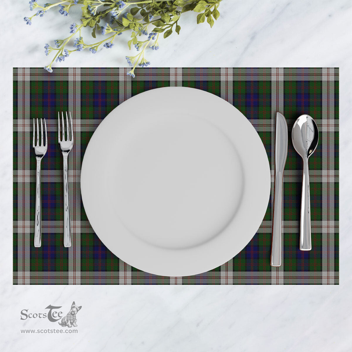 Scottish Blair Dress Clan Tartan Placemat - Tartan Kitchen Decor Scottish Plaid Tartan Plaid - ScotsTee - scotstee.com
