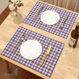 Scottish Boswell Modern Clan Tartan Placemat - Tartan Kitchen Decor Scottish Plaid Tartan Plaid - ScotsTee - scotstee.com