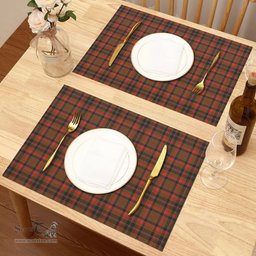 Scottish Cumming Hunting Weathered Clan Tartan Placemat - Tartan Kitchen Decor Scottish Plaid Tartan Plaid - ScotsTee - scotstee.com
