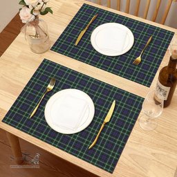 Scottish Graham of Montrose Modern Clan Tartan Placemat - Tartan Kitchen Decor Scottish Plaid Tartan Plaid - ScotsTee - scotstee.com
