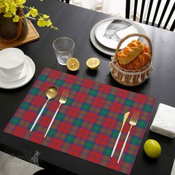 Scottish Fotheringham Clan Tartan Placemat - Tartan Kitchen Decor Scottish Plaid Tartan Plaid - ScotsTee - scotstee.com