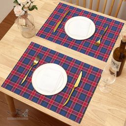 Scottish Graham of Menteith Red Clan Tartan Placemat - Tartan Kitchen Decor Scottish Plaid Tartan Plaid - ScotsTee - scotstee.com