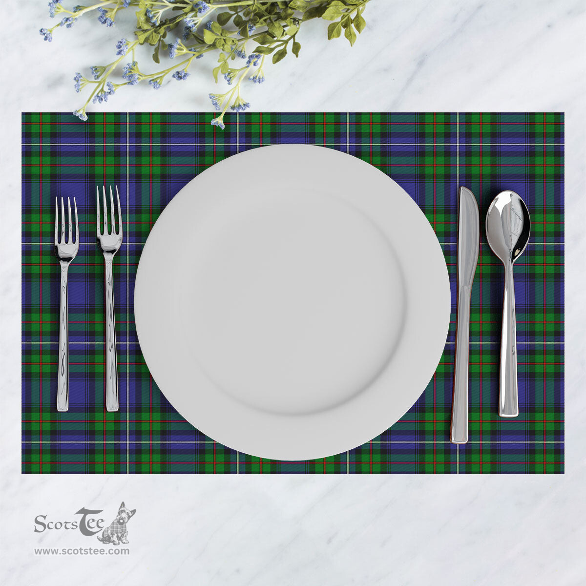 Scottish Donnachaidh Clan Tartan Placemat - Tartan Kitchen Decor Scottish Plaid Tartan Plaid - ScotsTee - scotstee.com