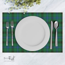 Scottish Henderson Ancient Clan Tartan Placemat - Tartan Kitchen Decor Scottish Plaid Tartan Plaid - ScotsTee - scotstee.com