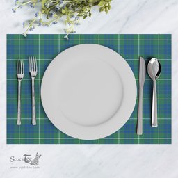 Scottish Hamilton Hunting Ancient Clan Tartan Placemat - Tartan Kitchen Decor Scottish Plaid Tartan Plaid - ScotsTee - scotstee.com