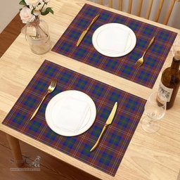 Scottish Chisholm Hunting Modern Clan Tartan Placemat - Tartan Kitchen Decor Scottish Plaid Tartan Plaid - ScotsTee - scotstee.com