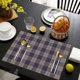 Scottish Cunningham Dress Blue Dancers Clan Tartan Placemat - Tartan Kitchen Decor Scottish Plaid Tartan Plaid - ScotsTee - scotstee.com