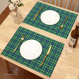 Scottish Graham of Montrose Ancient Clan Tartan Placemat - Tartan Kitchen Decor Scottish Plaid Tartan Plaid - ScotsTee - scotstee.com