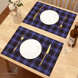 Scottish Dunlop Modern Clan Tartan Placemat - Tartan Kitchen Decor Scottish Plaid Tartan Plaid - ScotsTee - scotstee.com