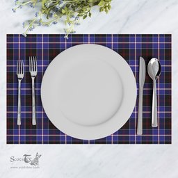 Scottish Dunlop Modern Clan Tartan Placemat - Tartan Kitchen Decor Scottish Plaid Tartan Plaid - ScotsTee - scotstee.com