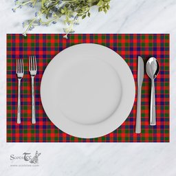 Scottish Gow (of Skeoch) Clan Tartan Placemat - Tartan Kitchen Decor Scottish Plaid Tartan Plaid - ScotsTee - scotstee.com