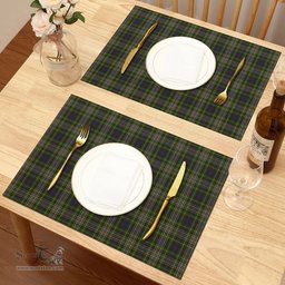 Scottish Davidson Tulloch Dress Clan Tartan Placemat - Tartan Kitchen Decor Scottish Plaid Tartan Plaid - ScotsTee - scotstee.com