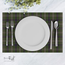 Scottish Davidson Tulloch Dress Clan Tartan Placemat - Tartan Kitchen Decor Scottish Plaid Tartan Plaid - ScotsTee - scotstee.com