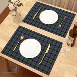 Scottish Fletcher Modern Clan Tartan Placemat - Tartan Kitchen Decor Scottish Plaid Tartan Plaid - ScotsTee - scotstee.com