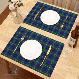 Scottish Hamilton Hunting Modern Clan Tartan Placemat - Tartan Kitchen Decor Scottish Plaid Tartan Plaid - ScotsTee - scotstee.com