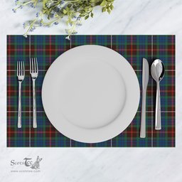 Scottish Fraser (of Lovat) Hunting Ancient Clan Tartan Placemat - Tartan Kitchen Decor Scottish Plaid Tartan Plaid - ScotsTee - scotstee.com