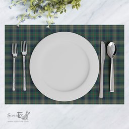 Scottish Kennedy Modern Clan Tartan Placemat - Tartan Kitchen Decor Scottish Plaid Tartan Plaid - ScotsTee - scotstee.com