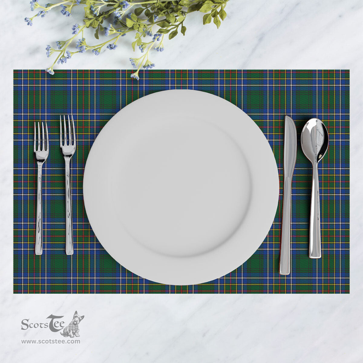 Scottish Cockburn Ancient Clan Tartan Placemat - Tartan Kitchen Decor Scottish Plaid Tartan Plaid - ScotsTee - scotstee.com