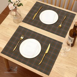 Scottish Kennedy Weathered Clan Tartan Placemat - Tartan Kitchen Decor Scottish Plaid Tartan Plaid - ScotsTee - scotstee.com