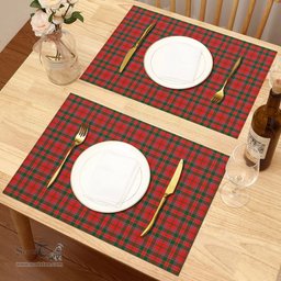 Scottish Dalziel Modern Clan Tartan Placemat - Tartan Kitchen Decor Scottish Plaid Tartan Plaid - ScotsTee - scotstee.com