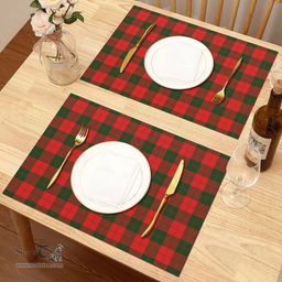 Scottish Erskine Modern Clan Tartan Placemat - Tartan Kitchen Decor Scottish Plaid Tartan Plaid - ScotsTee - scotstee.com