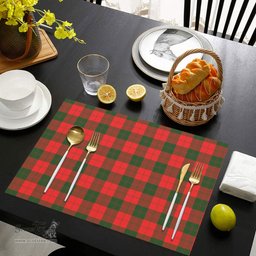 Scottish Erskine Modern Clan Tartan Placemat - Tartan Kitchen Decor Scottish Plaid Tartan Plaid - ScotsTee - scotstee.com