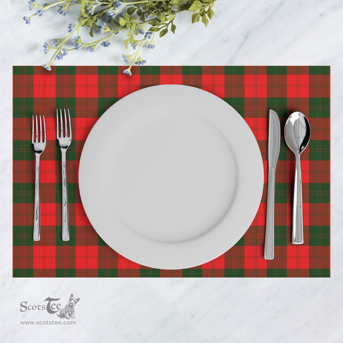 Scottish Erskine Modern Clan Tartan Placemat - Tartan Kitchen Decor Scottish Plaid Tartan Plaid - ScotsTee - scotstee.com