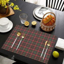 Scottish Cumming Hunting Modern Clan Tartan Placemat - Tartan Kitchen Decor Scottish Plaid Tartan Plaid - ScotsTee - scotstee.com