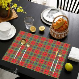Scottish McLean of Duart Modern Clan Tartan Placemat - Tartan Kitchen Decor Scottish Plaid Tartan Plaid - ScotsTee - scotstee.com