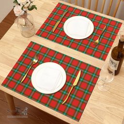 Scottish MacLaine of Loch Buie Clan Tartan Placemat - Tartan Kitchen Decor Scottish Plaid Tartan Plaid - ScotsTee - scotstee.com