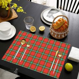 Scottish MacLaine of Loch Buie Clan Tartan Placemat - Tartan Kitchen Decor Scottish Plaid Tartan Plaid - ScotsTee - scotstee.com